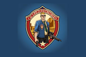 create attractive and imagination police logo design