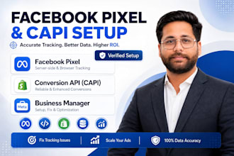 create or fix facebook business manager, ad account, pixel and capi setup