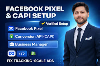 create or fix facebook business manager, ad account, pixel and capi setup