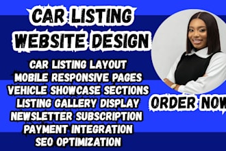 design car listing website auto listing website used car website car sales site