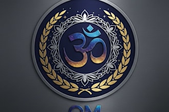 design a meaningful and spiritual om logo for your brand