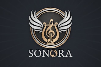 design a creative and professional music instrument logo for your brand