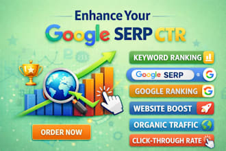 enhance google serp CTR rankings with high quality organic traffic engagement