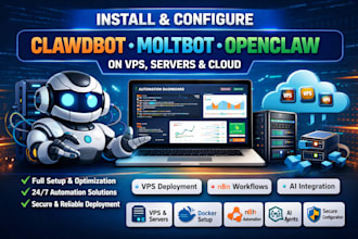 setup clawdbot moltbot openclaw ai agent  vps server with docker n8n automation