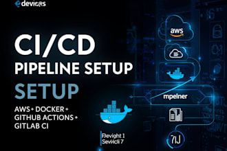 set up ci cd pipeline using github actions gitlab ci with AWS doc