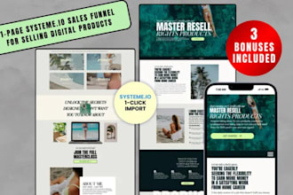 german systeme io landing pages funnels samcart automations for webiner funnel