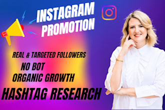 provide organic instagram promotion and marketing service