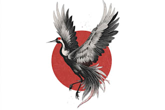 design a tattoo style metal logo