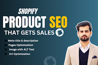 do shopify product SEO and listing optimization for better ranking