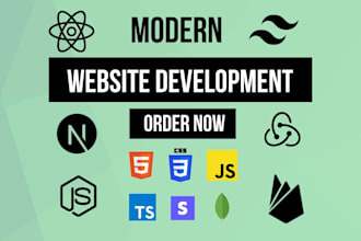 custom website development , frontend and backend developer