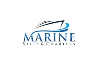 design exclusive boat, ship and yacht icon minimalist logo