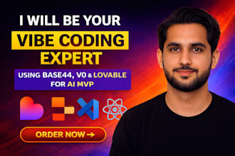 be your vibe coding expert using base44, v0, and loveable for ai mvp