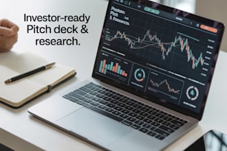 create an investor ready pitch deck with market research