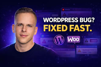 fix wordpress or woocommerce issues professionally