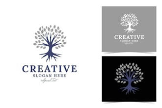 design tree logo in 1 day