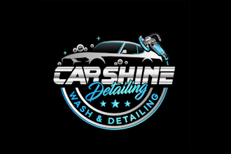 create wonderful and excellent auto detailing logo design