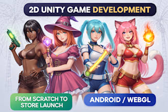 develop multi platform games for webgl, mobile, PC and more
