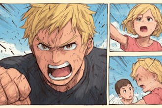 create comic book and custom illustration