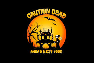 create attractive and imagination halloween logo design
