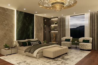 do 3d interior design, exterior design, 3d rendering and walkthrough
