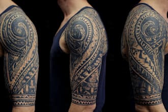 design your polynesian tribal tattoo