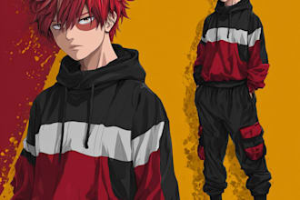 create soft aesthetic anime character art