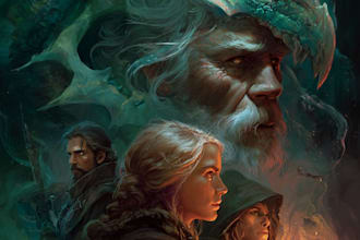 design a custom fantasy book cover