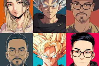 design anime character for game or story