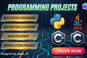 do c, cpp, java, python programming projects and game development