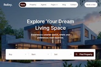 build squarespace property development website construction company website