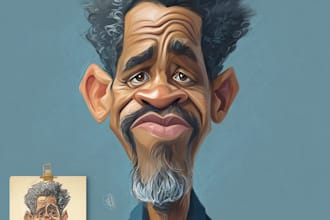 draw bighead cartoon avatar of your photo