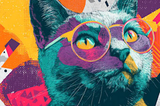 create awesome linocut illustration art