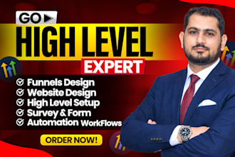 setup and manage gohighlevel website, emails SMS automation sales funnel expert