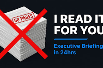 create executive summaries, audio and video briefings