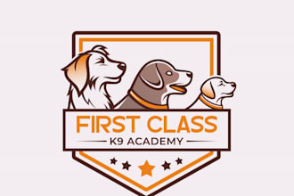 design animal, dog, pet care, pet and veterinary logo