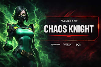 design professional custom valorant banner or esports