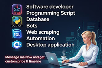 do c, cpp, java, python programming projects and game development