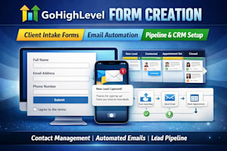 create gohighlevel forms with funnels and automation