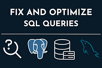 optimize your sql queries