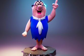 do 3d character for games, animation, films and mascot design for 3d printing