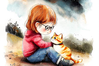 children story book illustration children story children story book illustration