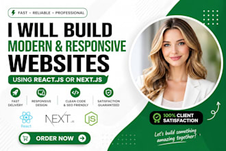 build ecommerce and business websites with react or next js