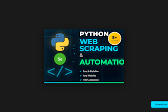 do web scraping and automation scripts using python and selenium