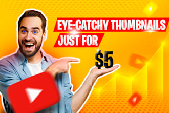 design eye catchy viral and trending youtube thumbnails