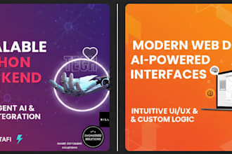 develop intelligent ai websites with scalable backends and modern UI