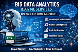 deliver big data analytics and aiml insights from your CSV datasets