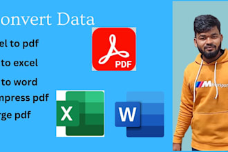 convert PDF to excel, excel to PDF, and more works