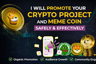 promote your crypto project, meme coin and web3 brand professionally