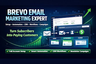 setup brevo email marketing automation campaigns newsletter, brevo crm workflows