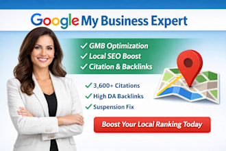 optimize your goggle my business profile for local seo and goggle map ranking